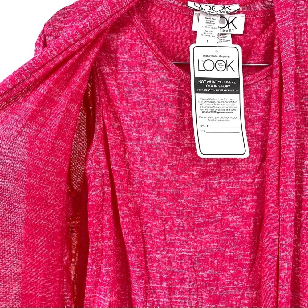 The Look Women's 2 in 1 Duster Sweater Cardigan L - Picture 3 of 6